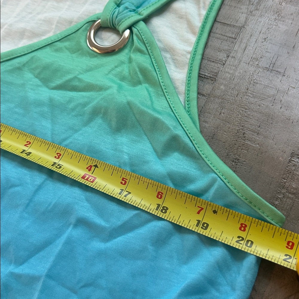 Lovely Gradient Ombre Tank Top Casual Crew Neck Summer Sleeveless Sz 12 - Picture 5 of 7